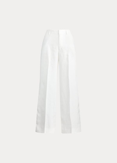 Calças Polo Ralph Lauren Wide-Leg Linen Mulher 85193-CKDT